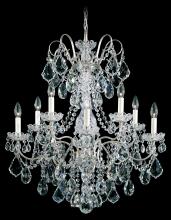 Schonbek 1870 3657-26H - New Orleans 10 Light 120V Chandelier in French Gold with Clear Heritage Handcut Crystal