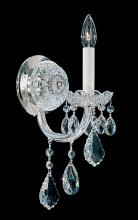  6805-211H - Olde World 1 Light 120V Wall Sconce in Aurelia with Clear Heritage Handcut Crystal