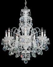  6811-211H - Olde World 7 Light 120V Chandelier in Aurelia with Clear Heritage Handcut Crystal