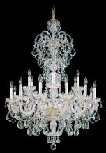  6815-211H - Olde World 23 Light 120V Chandelier in Aurelia with Clear Heritage Handcut Crystal