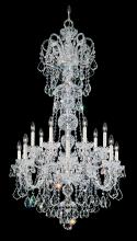  6817-211H - Olde World 14 Light 120V Chandelier in Aurelia with Clear Heritage Handcut Crystal