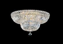  5894-211O - Petit Crystal Deluxe 9 Light 120V Flush Mount in Aurelia with Clear Optic Crystal