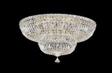  5895-211O - Petit Crystal Deluxe 13 Light 120V Flush Mount in Aurelia with Clear Optic Crystal