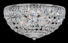  1560-211O - Petit Crystal 4 Light 120V Flush Mount in Aurelia with Clear Optic Crystal