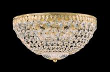  1562-211O - Petit Crystal 5 Light 120V Flush Mount in Aurelia with Clear Optic Crystal