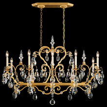  3795N-48S - Renaissance 12 Light 120V Chandelier in Antique Silver with Clear Crystals from Swarovski