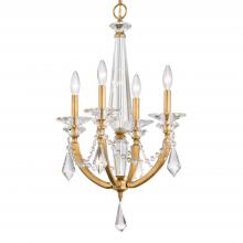  S6704N-48R - Verona 4 Light 120V Chandelier in Antique Silver with Clear Radiance Crystal