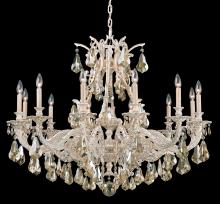  6952-48H - Sophia 12 Light 120V Chandelier in Antique Silver with Clear Heritage Handcut Crystal