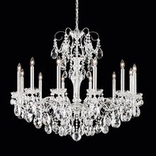  ST1849N-48S - Sonatina 12 Light 120V Chandelier in Antique Silver with Clear Crystals from Swarovski