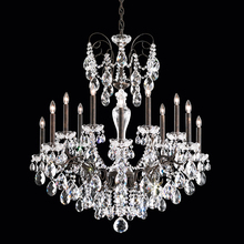  ST1852N-48S - Sonatina 14 Light 120V Chandelier in Antique Silver with Clear Crystals from Swarovski