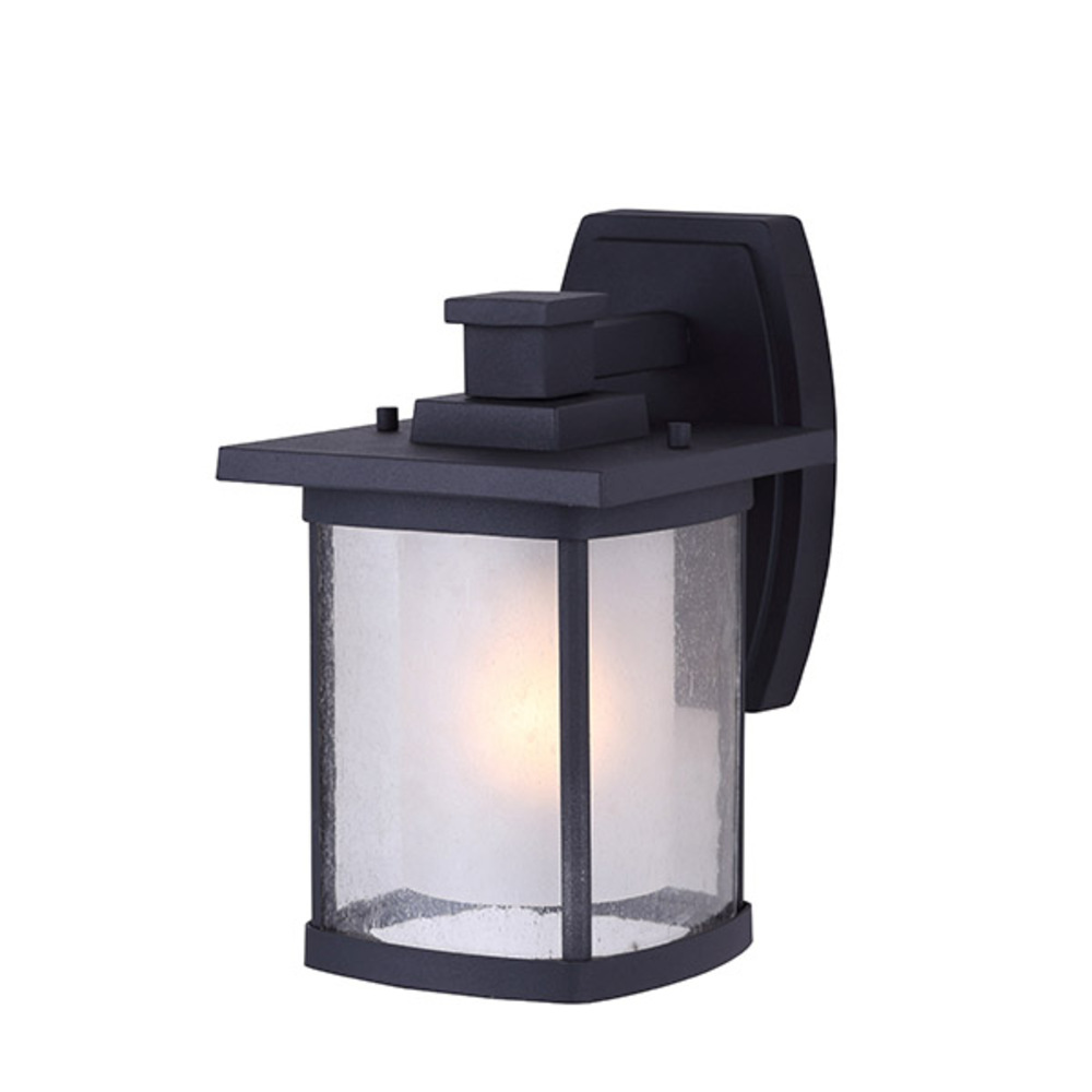 Outdoor 1 Light Outdoor Down Light, Seeded/Frost Glass, 100W Type A, 6 1/2"W x 10 1/4