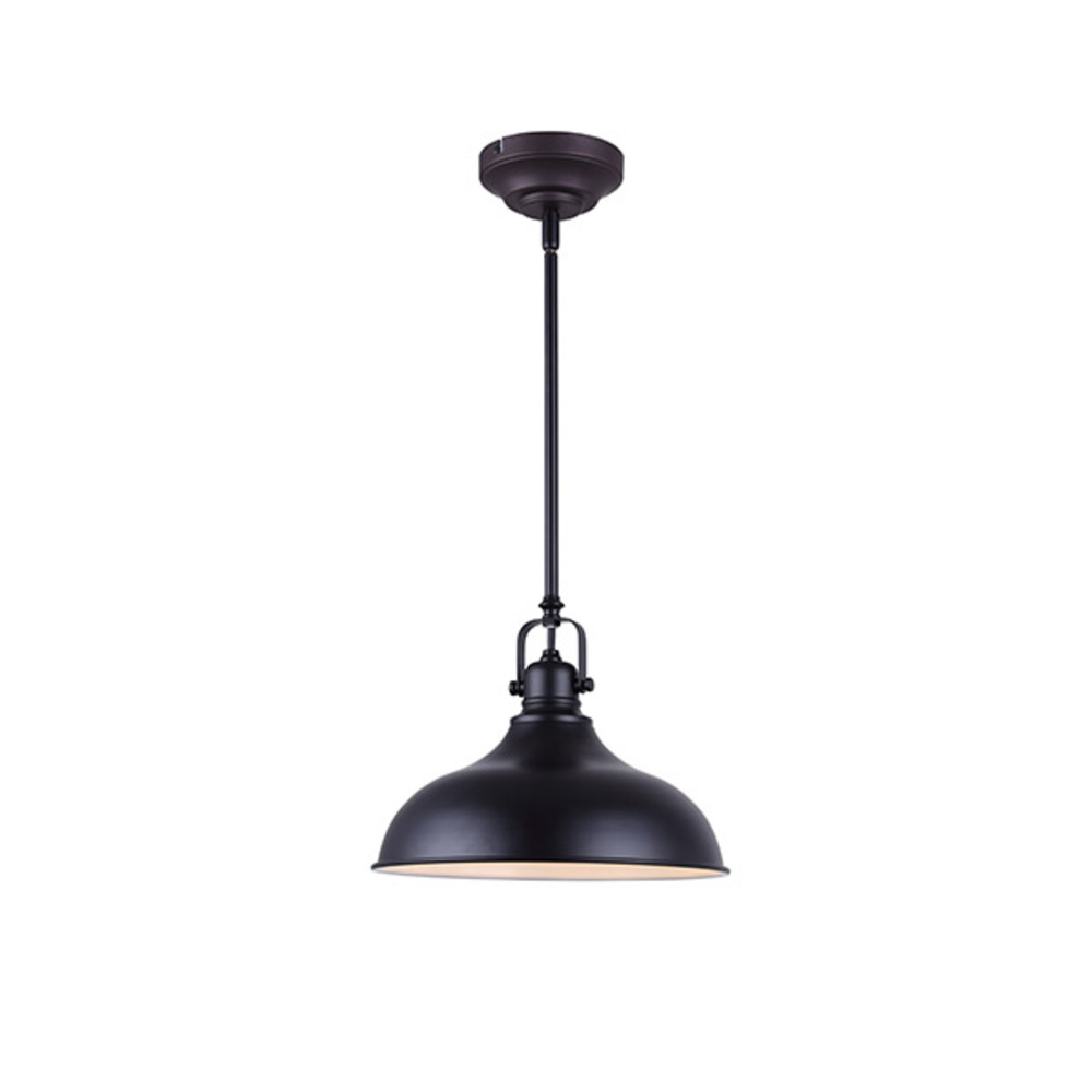 Sussex 1 Lt Rod Pendant, 12W LED, Dimmable, 840 Lumens, 12" x 12 3/4-60 3/4"