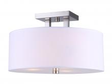  ISF578A03BN - River 3 Light Semi Flush, Nickel Finish