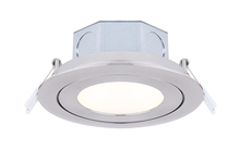Canarm DL-4-9YC-BN-C - LED Recess Downlight, 4" Brushed Nickel Color Gimbal Trim, 9W Dimmable, 3000K, 500 Lumen