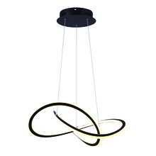 Canarm LCH155A21BK - ZOLA MBK Color, 21.375inch Cable LED Chandelier, 43.5W LED (Integrated), Dimmable, 250