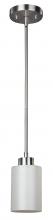Canarm IPL359A01BPT - Margo 1 Lt Rod Pendant, Line Painted Glass, 100W Type A, 5 .75 IN W x 58 .25 IN H