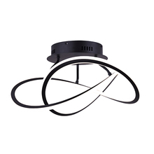Canarm LSF155A21BK - ZOLA MBK Color, 21.25inch LED Semi Flush Mount, 43.5W LED (Integrated), Dimmable, 2500