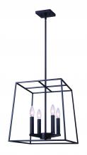 Canarm ICH763A04BK14 - WEXFORD MBK Color, 4 Lt 14inch Rod Chandelier, 60W Type C, 14inch W x 23.375 - 65.37