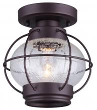  IFM636A08ORB - Potter 1 Light Flush Mount, Bronze Finish