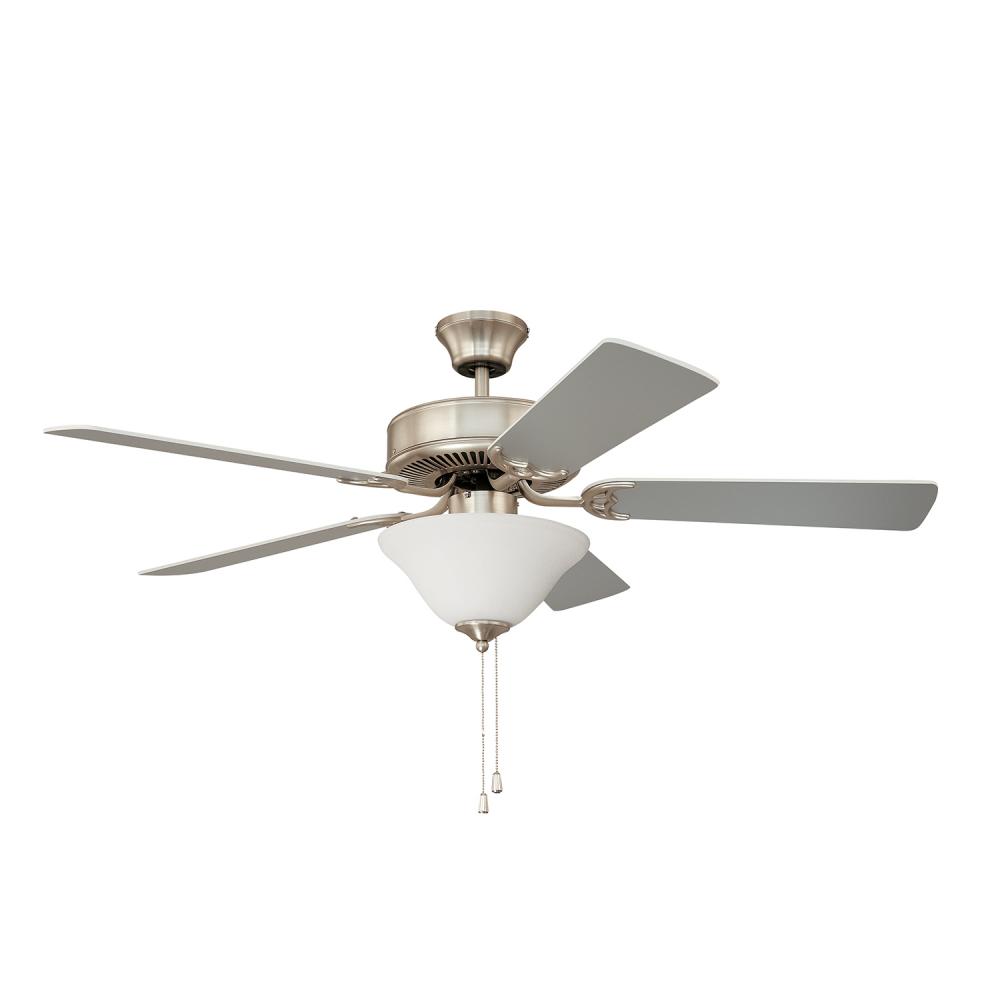 52" Satin Nickel Finish Ceiling Fan