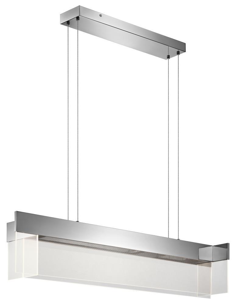 Geo 48" LED Linear Pendant Chrome