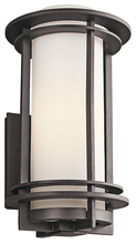 Kichler 49346AZ - Pacific Edge™ 16" 1 Light Outdoor Wall Light with Satin Etched Cased Opal Glass in Architectural