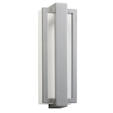 Kichler 49434PL - Sedo 18.25" LED Outdoor Wall Light with Clear Polycarbonate Diffuser in Platinum