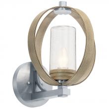 Kichler 59067DAG - The Grand Bank™ 15" 1 Light Outdoor Wall Light Distressed Antique Gray
