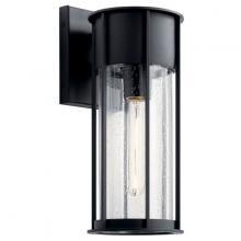 Kichler 59080BKT - Camillo™ 15" 1 Light Wall Light with Clear Seeded Glass Black