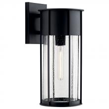 Kichler 59081BKT - Camillo™ 18" 1 Light Wall Light with Clear Seeded Glass Black