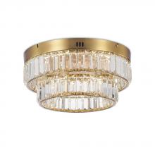 Artcraft AC6725BB - Stella Double Tier LED Flushmount Brushed Brass