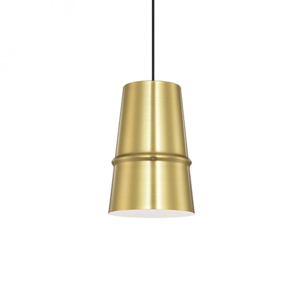 Castor 8-in Gold 1 Light Pendant