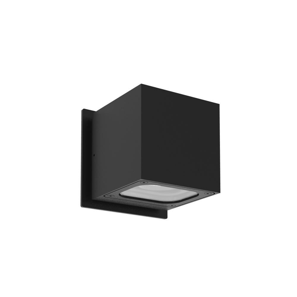 Stato 4-in Black LED Exterior Wall Sconce