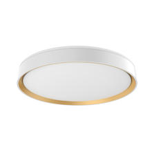  FM43920-WH/GD - Essex 20-in White/Gold LED Flush Mount