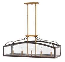 Hinkley Canada 3416BZ - Large Five Light Linear Chandelier