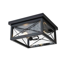  DVP43370BK-CL - County Fair 2 Light Flush Mount