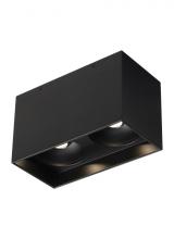 Visual Comfort & Co. Modern Collection 700FMEXOD620BB-LED935 - Exo 6 Dual Flush Mount