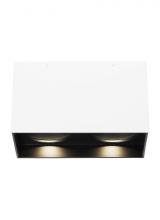 Visual Comfort & Co. Modern Collection 700FMEXOD660WB-LED927 - Exo 6 Dual Flush Mount