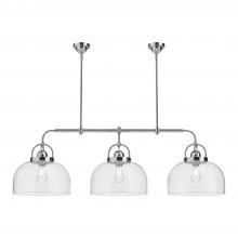  LP461155CH - Lancaster 55-in Chrome 3 Lights Linear Pendant