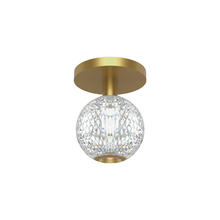 Alora Lighting FM321201NB - Marni 5-in Natural Brass LED Flush Mount