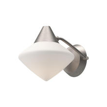  WV537508BNOP - Nora 8-in Brushed Nickel/Opal Matte Glass 1 Light Wall/Vanity