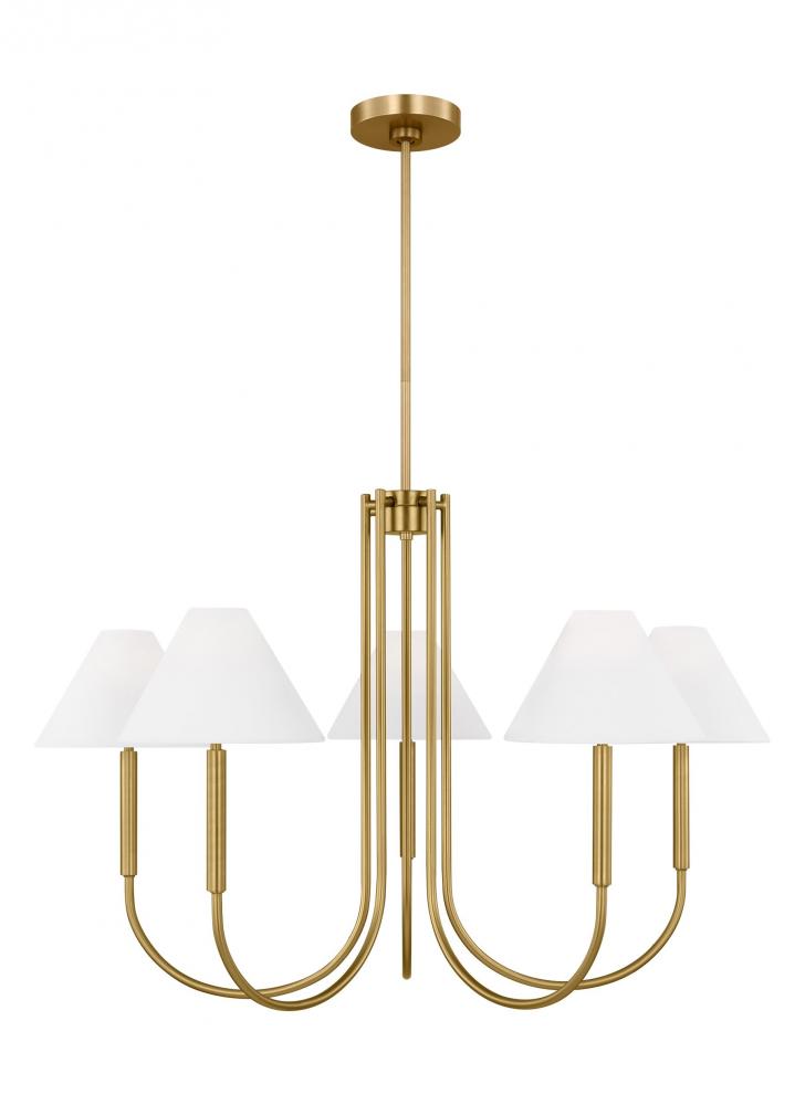 Porteau Transitional 6-Light Indoor Dimmable Large Chandelier