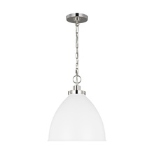 Visual Comfort & Co. Studio Collection CP1291MWTPN - Medium Dome Pendant