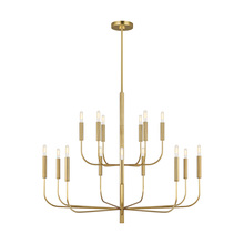 Visual Comfort & Co. Studio Collection EC10015BBS - Brianna Large Two-Tier Chandelier