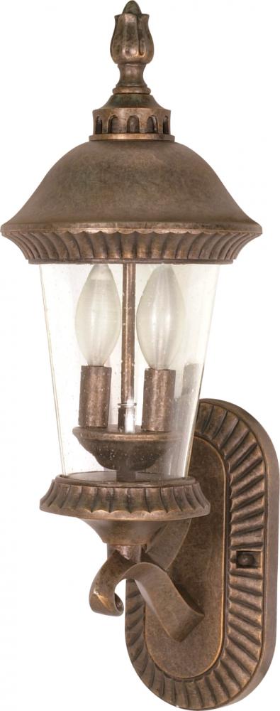 Clarion - 3 Light - 20" - Wall Lantern - Arm Up w/ Clear Seed Glass