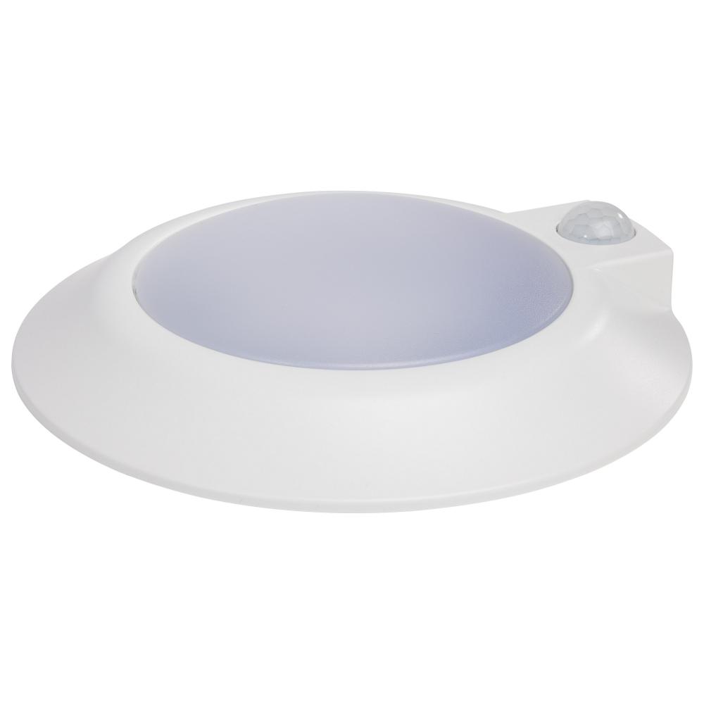 7 Inch; LED Disk Light; Fixture with Occupancy Sensor; White Finish; CCT Selectable
