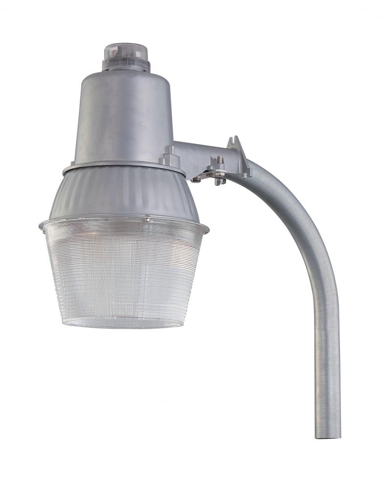 CFL Security Light with photcell & Galvanized Steel 24" Extension Arm - (1) 32W CFL