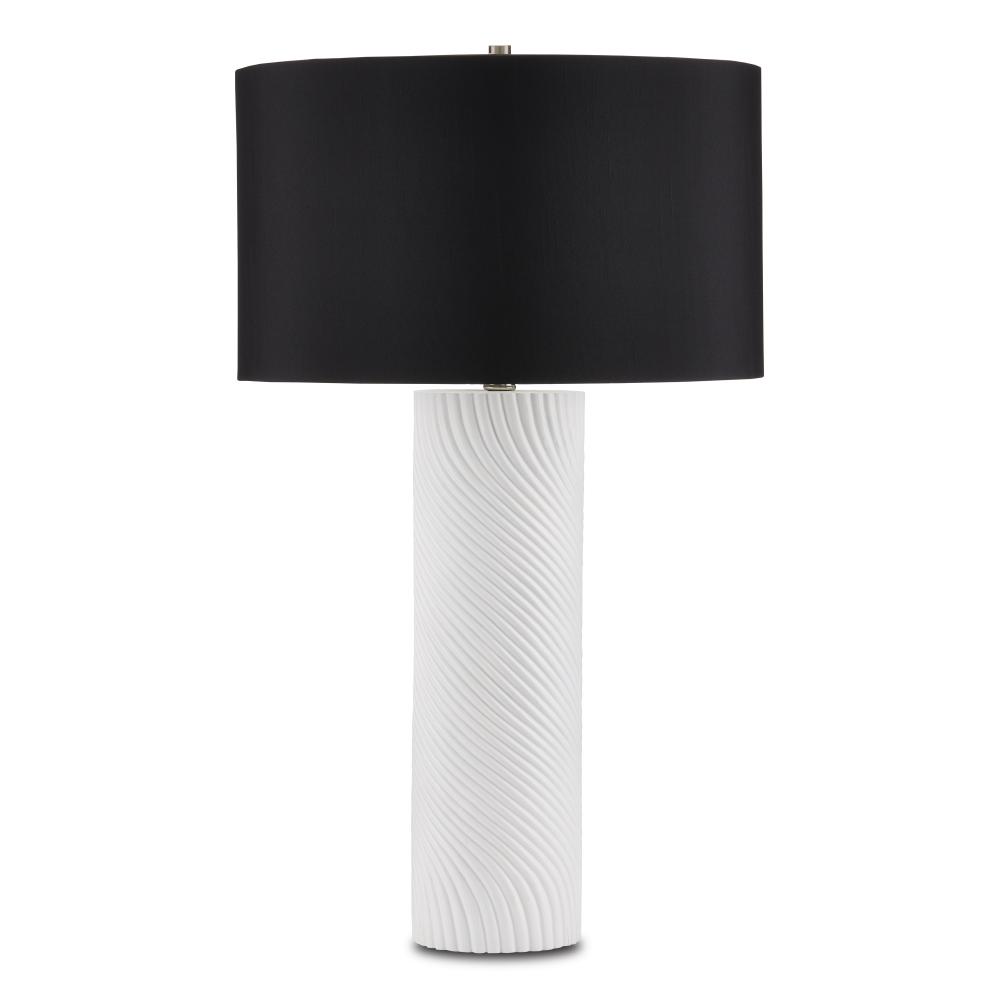 Groovy White Table Lamp