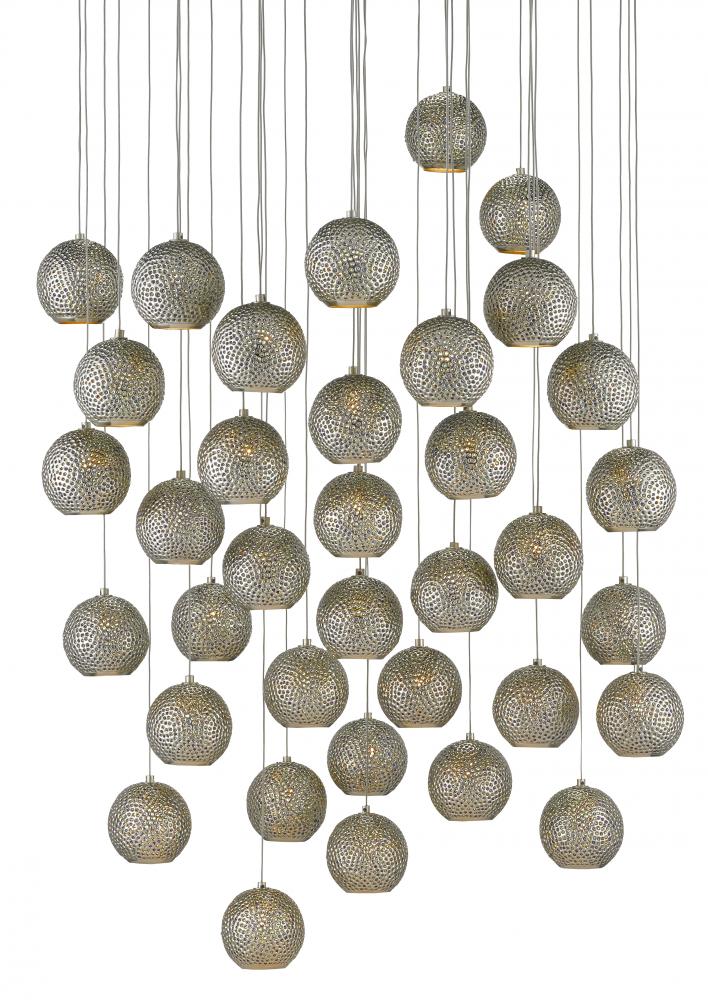 Giro 36-Light Round Multi-Drop Pendant