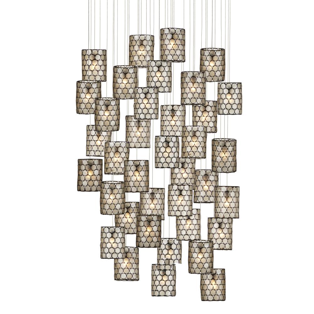 Regatta 36-Light Round Multi-Drop Pendant